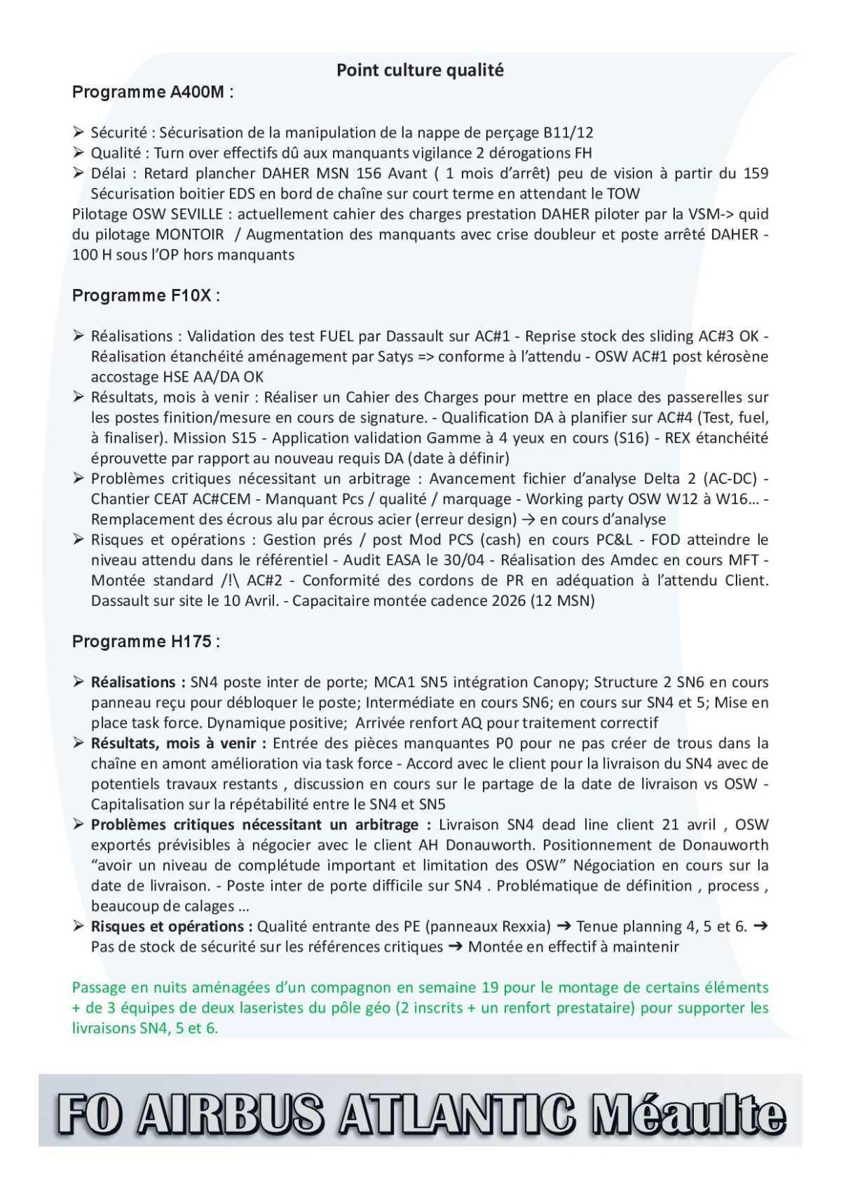 Compte rendu succinct du CSE-E du 30 avril 2025