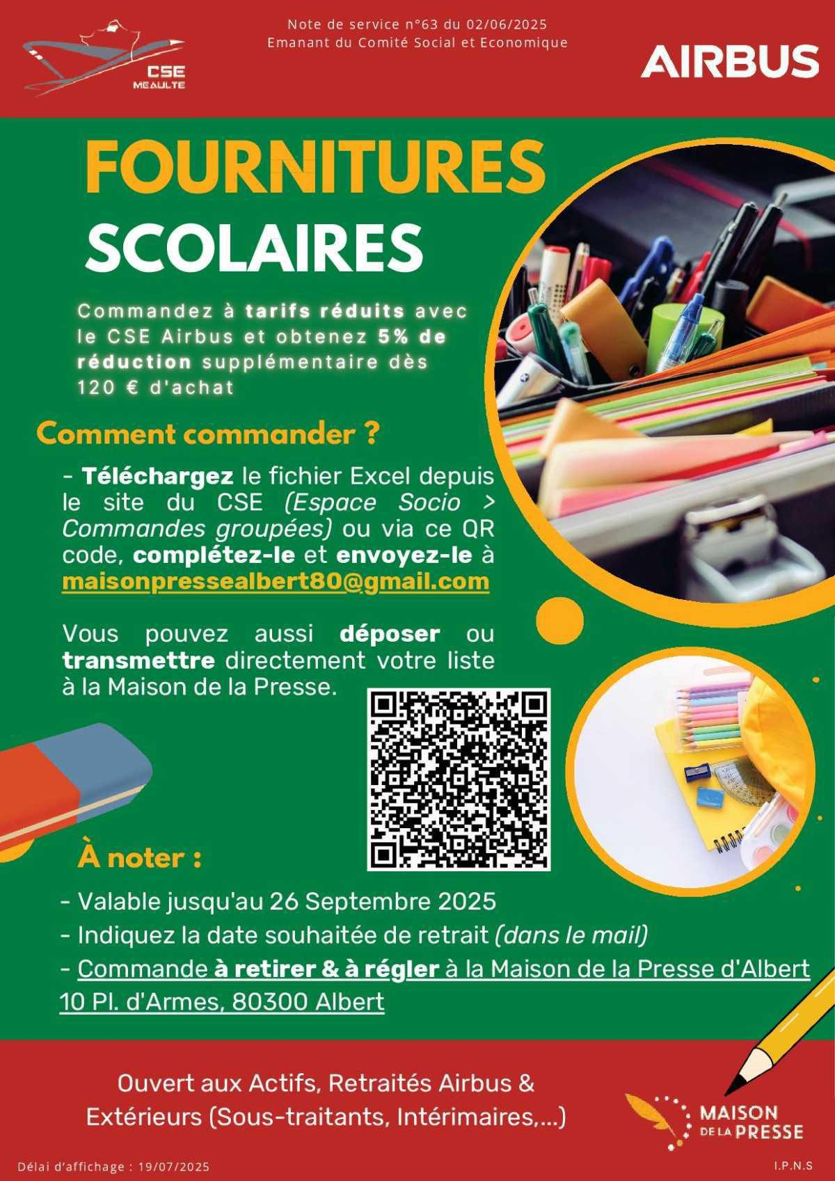 Commandes Fournitures Scolaires 📖🖋️