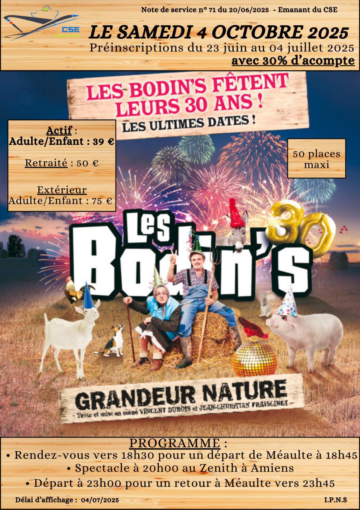Spectacle "Les Bodin's"