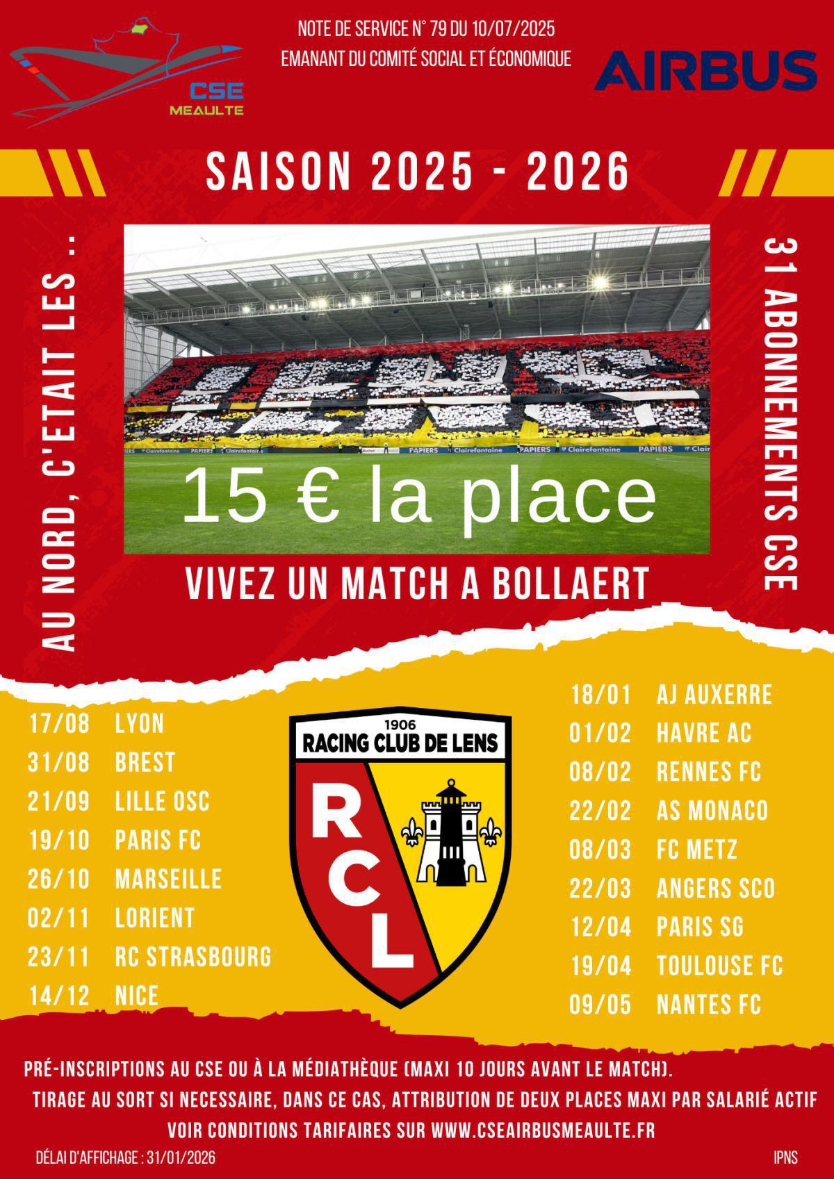RC Lens saison 25-26