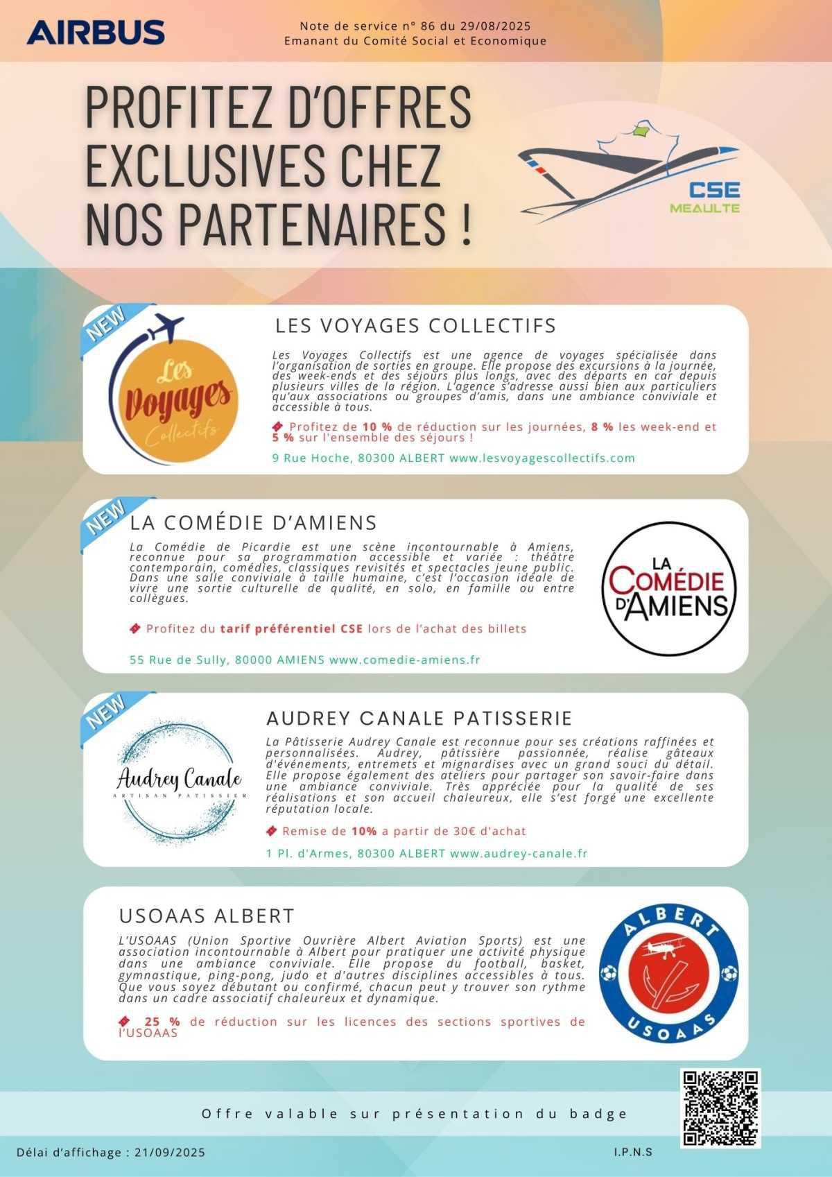 Les partenaires du CSE
