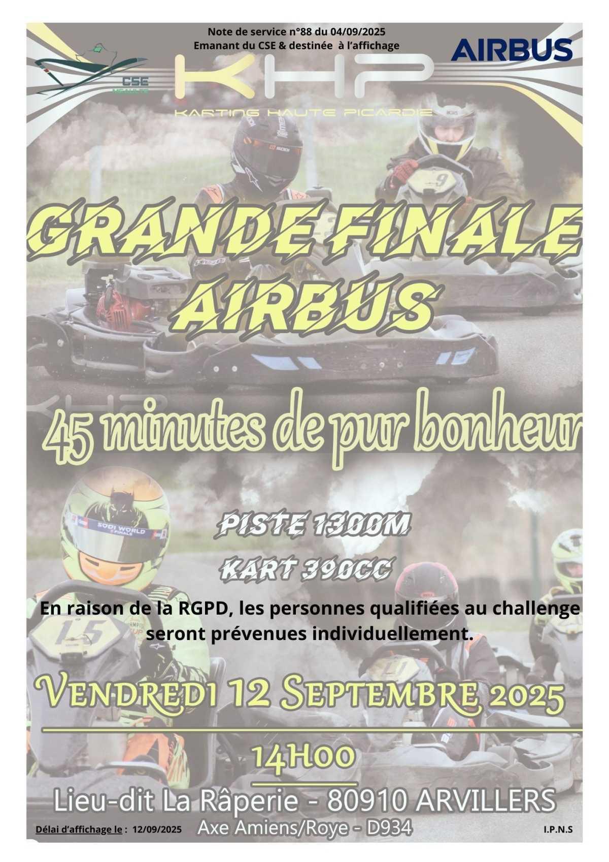 La final du challenge Karting 