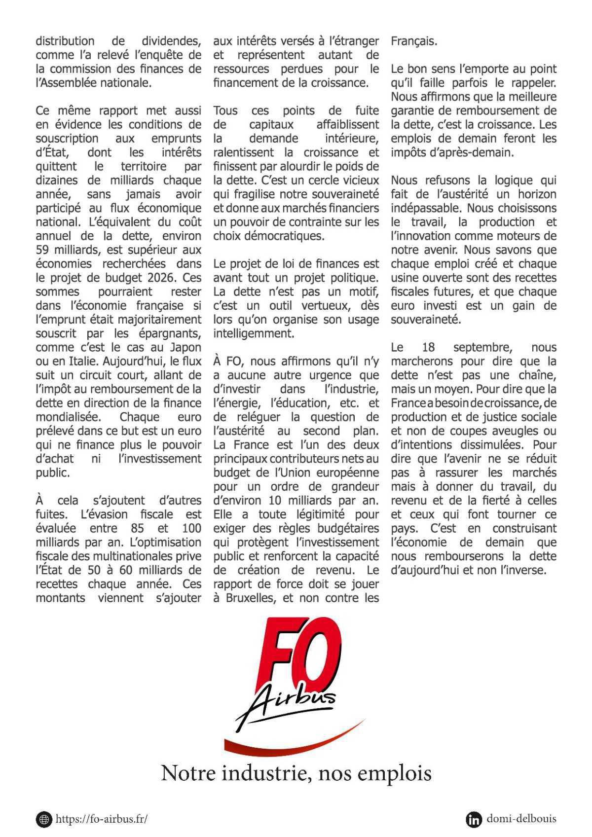 Manifeste pour un avenir productif et souverain