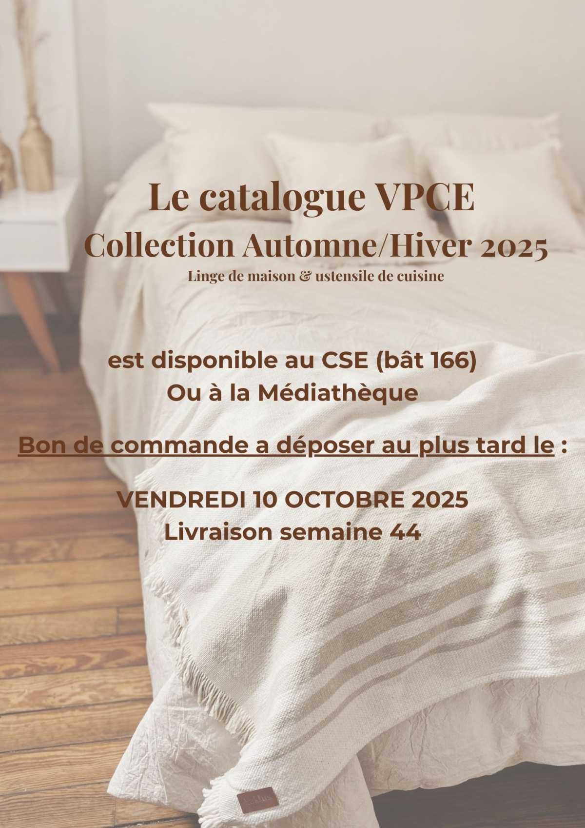 Catalogue "VPCE" disponible au CSE
