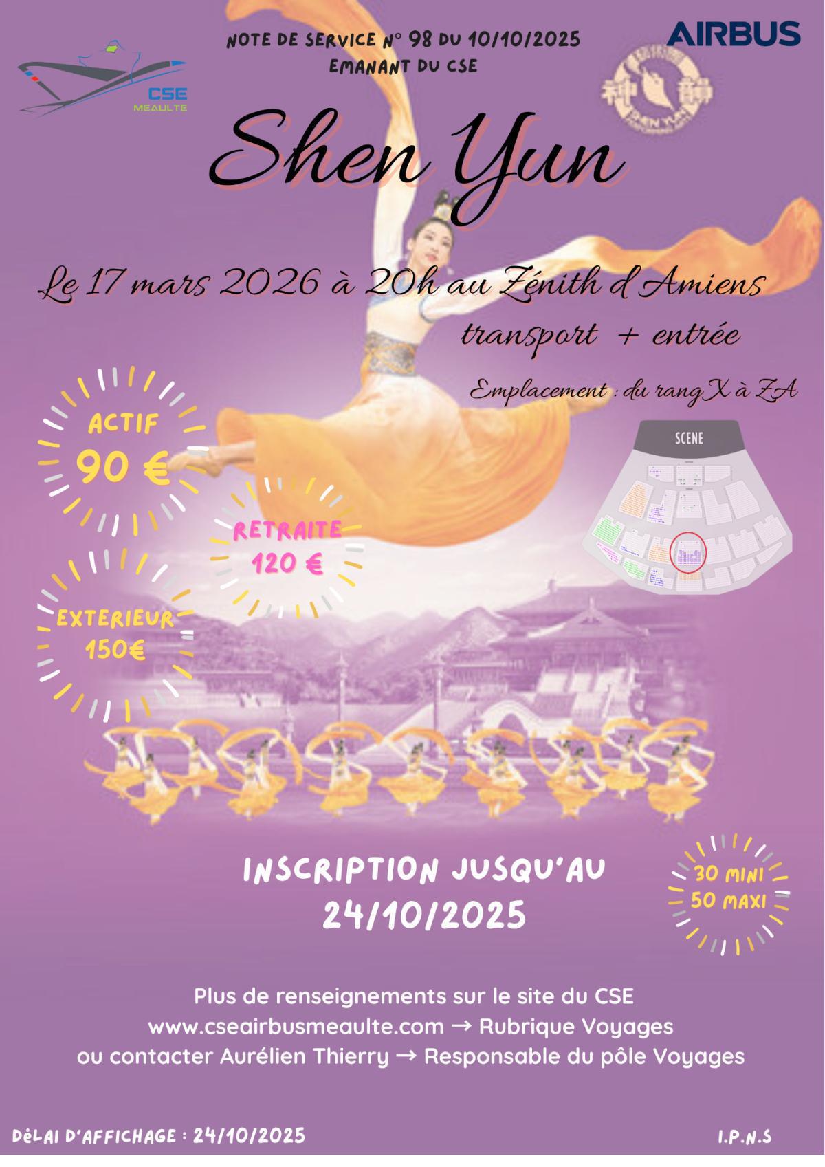 Spectacle "Shen Yun" au Zénith d'Amiens