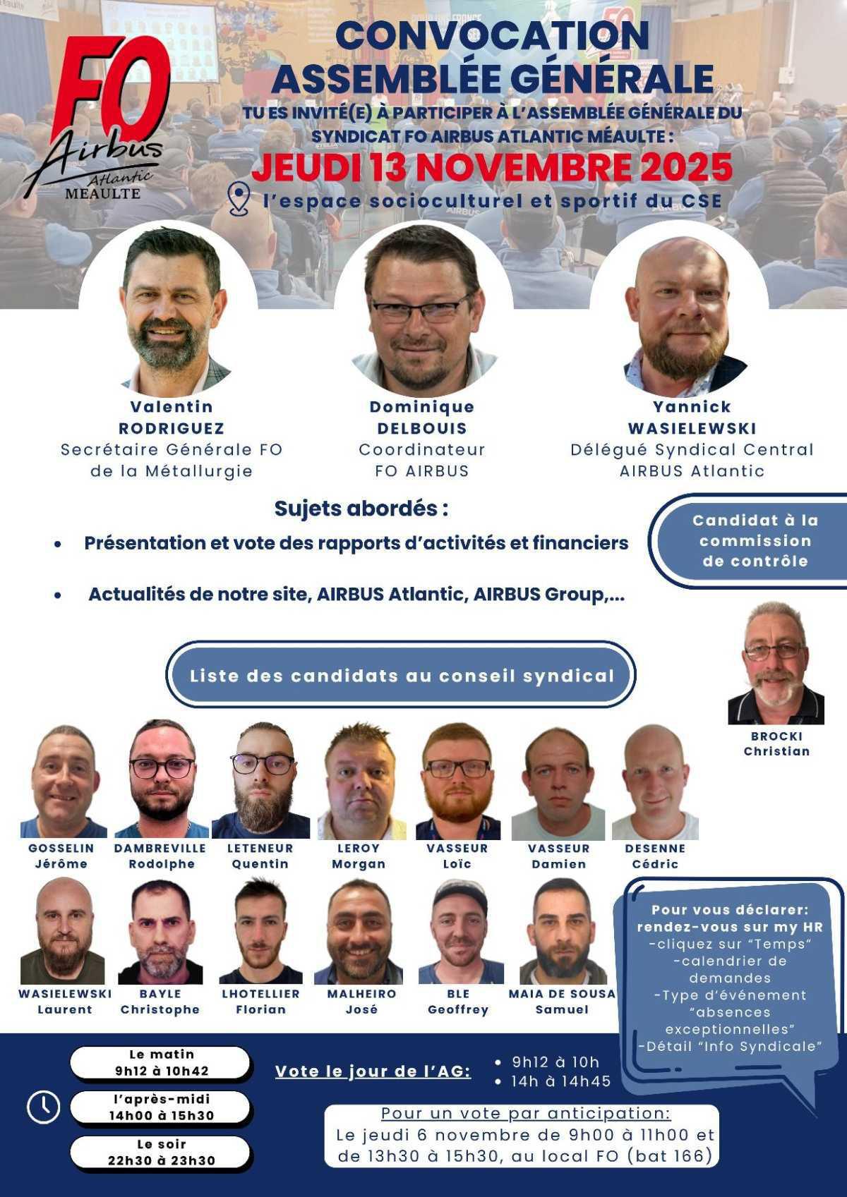 Convocation AG FO 2025