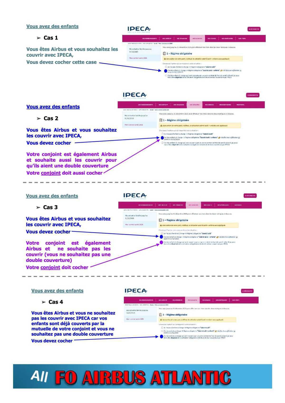 "Mutuelle IPECA 2026" le tuto de FO