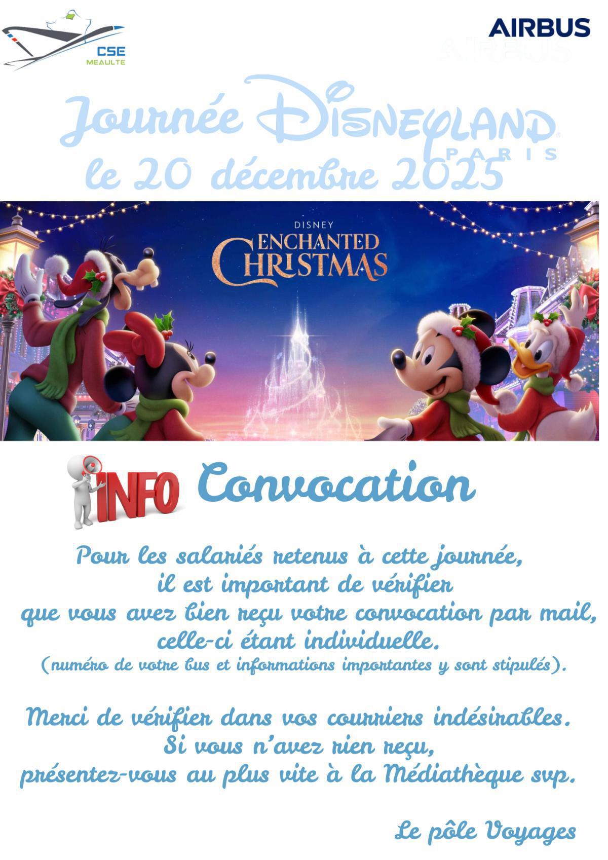 Convocation Disneyland Paris