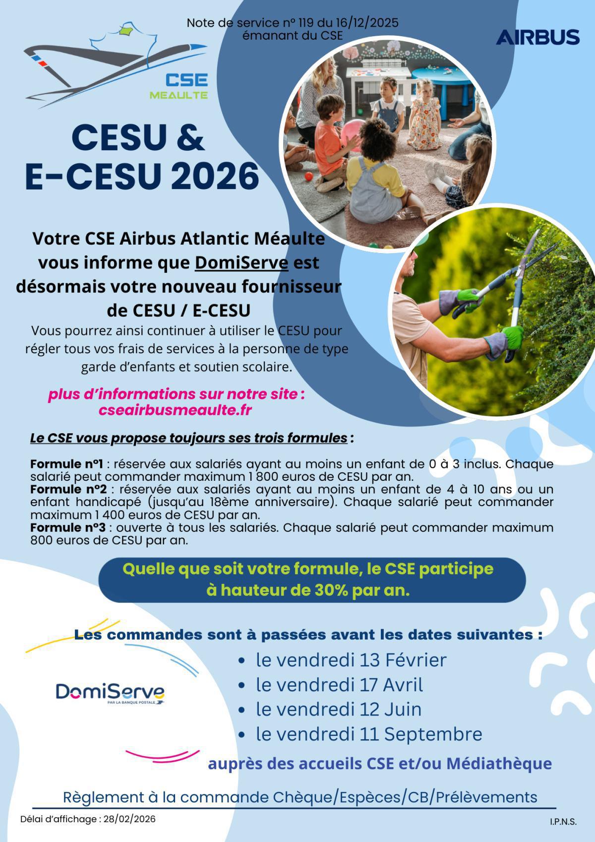 CESU & E-CESU 2026