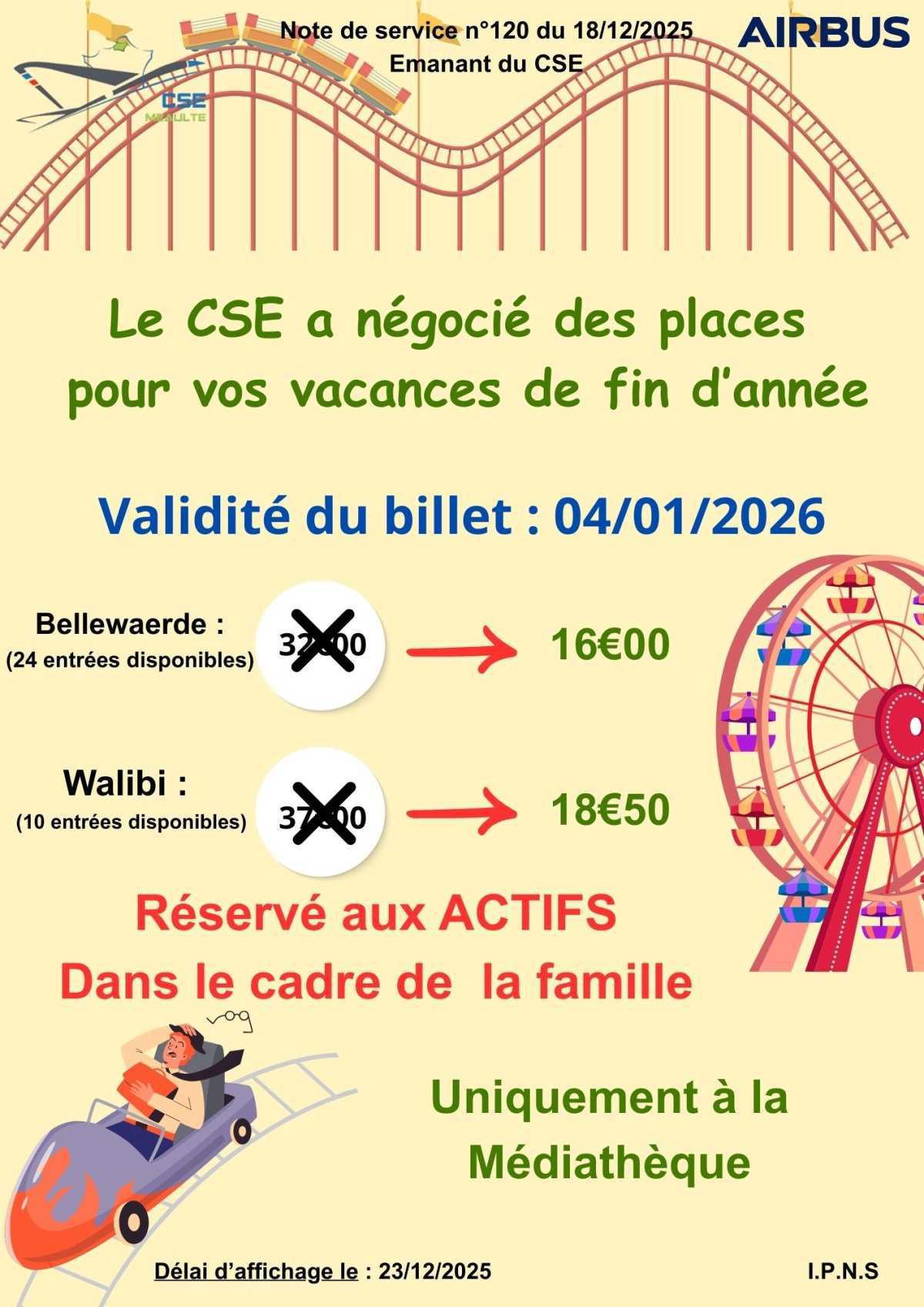 Billetterie Bellewearde / Walibi 