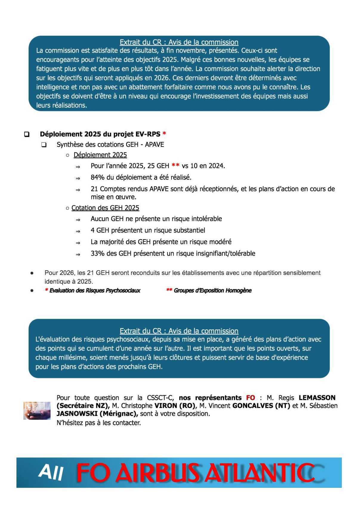 Compte rendu partiel du CSE-C du 18 décembre 2025