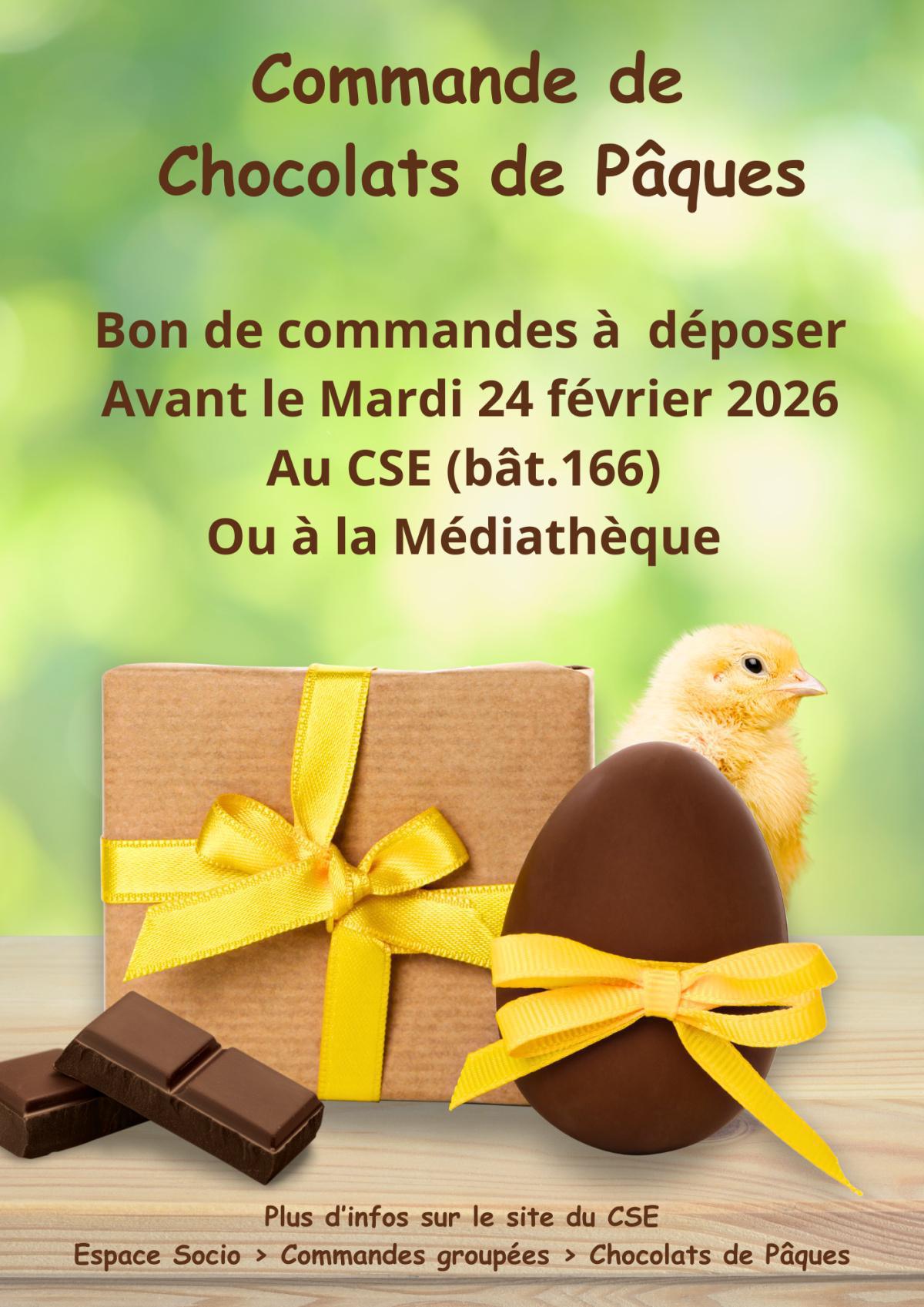 Commande de Chocolats de Pâques