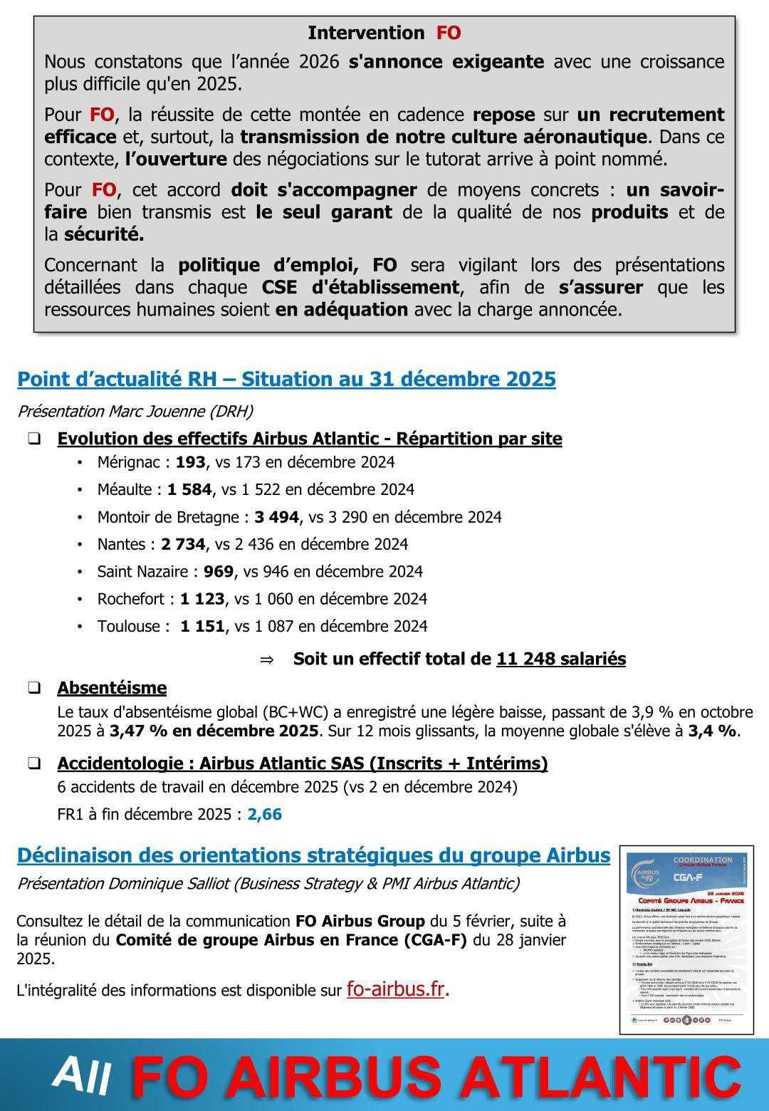 CR succinct du CSE-C de février 2026