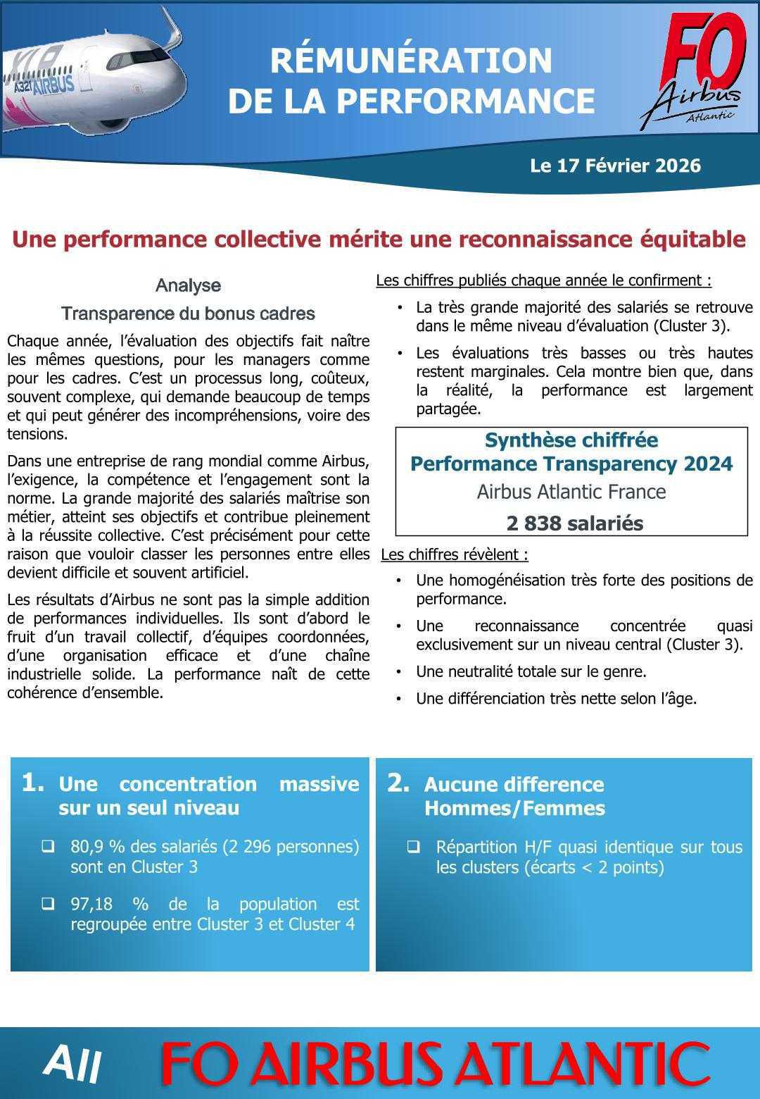 Rémunération de la performance