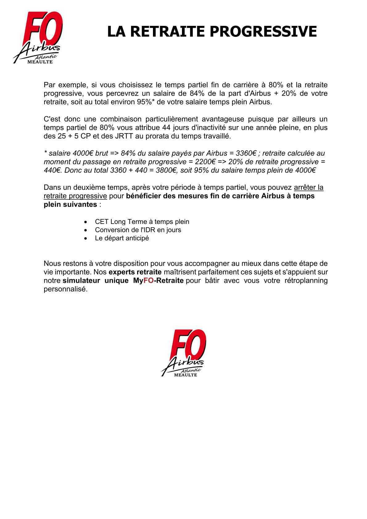 Retraite progressive