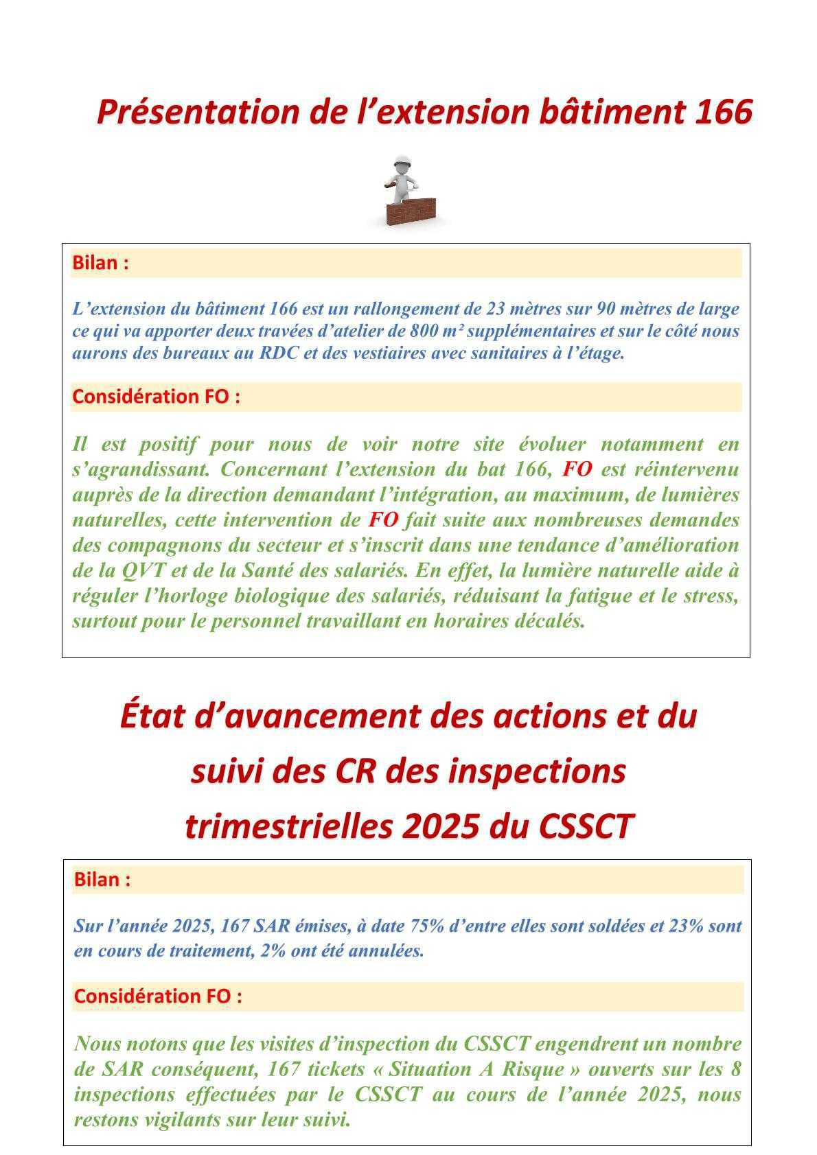 Compte rendu succinct du CSSCT du 11 février 2026