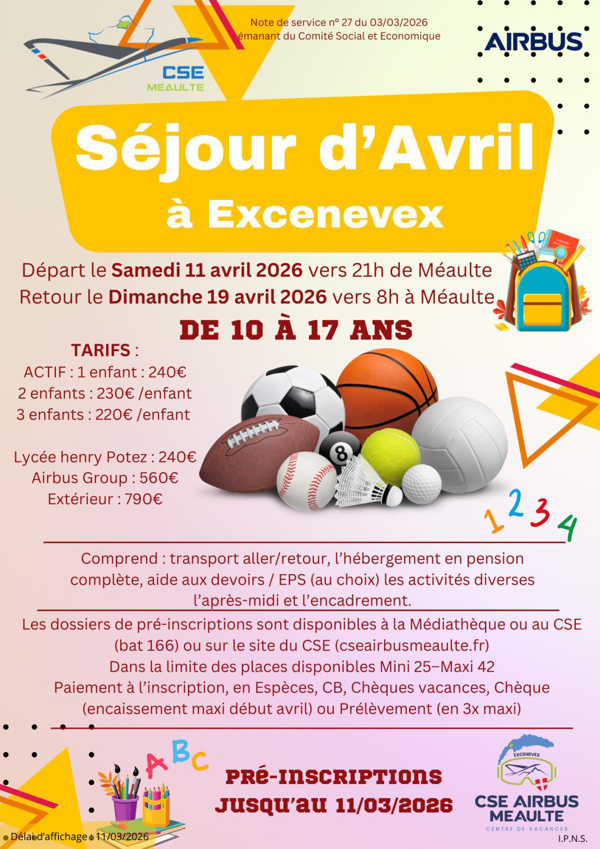 Colonie Excenevex d'Avril