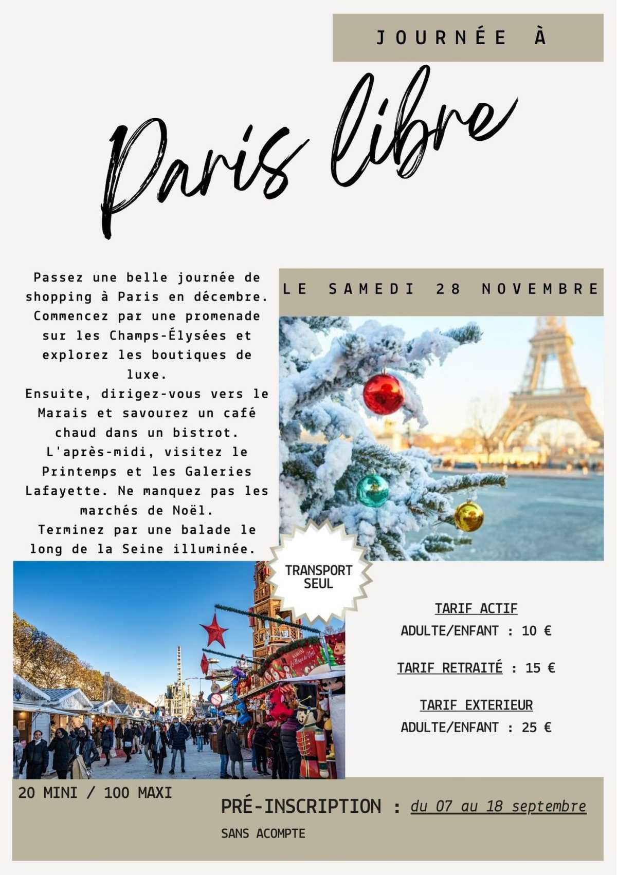 Catalogue Sorties & Week-ends 2026