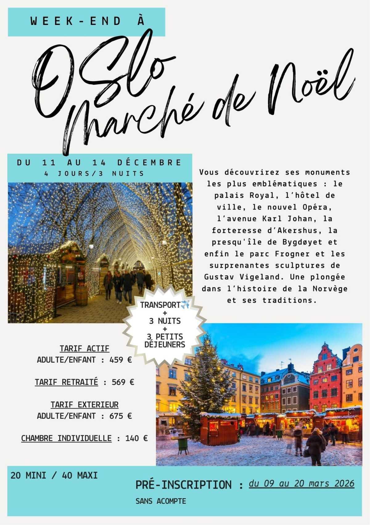 Catalogue Sorties & Week-ends 2026