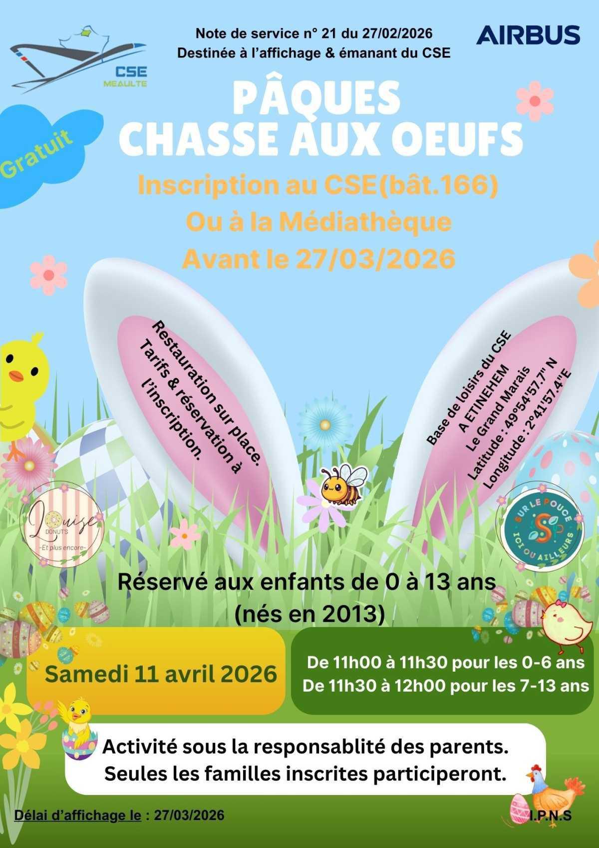 Pâques chasse aux œufs