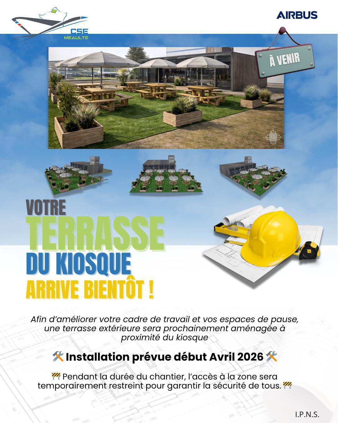 Votre projet terrasse du kiosque arrive bientôt !