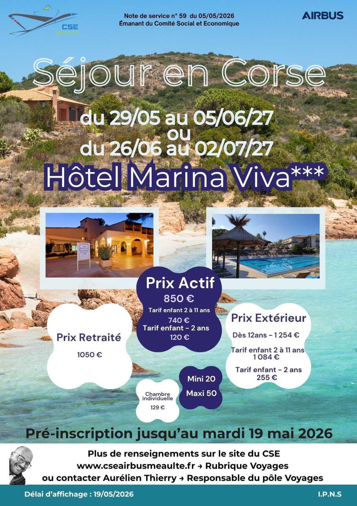 Séjour en Corse 