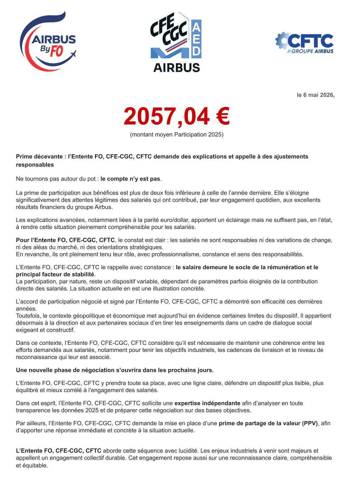 Prime de participation décevante !