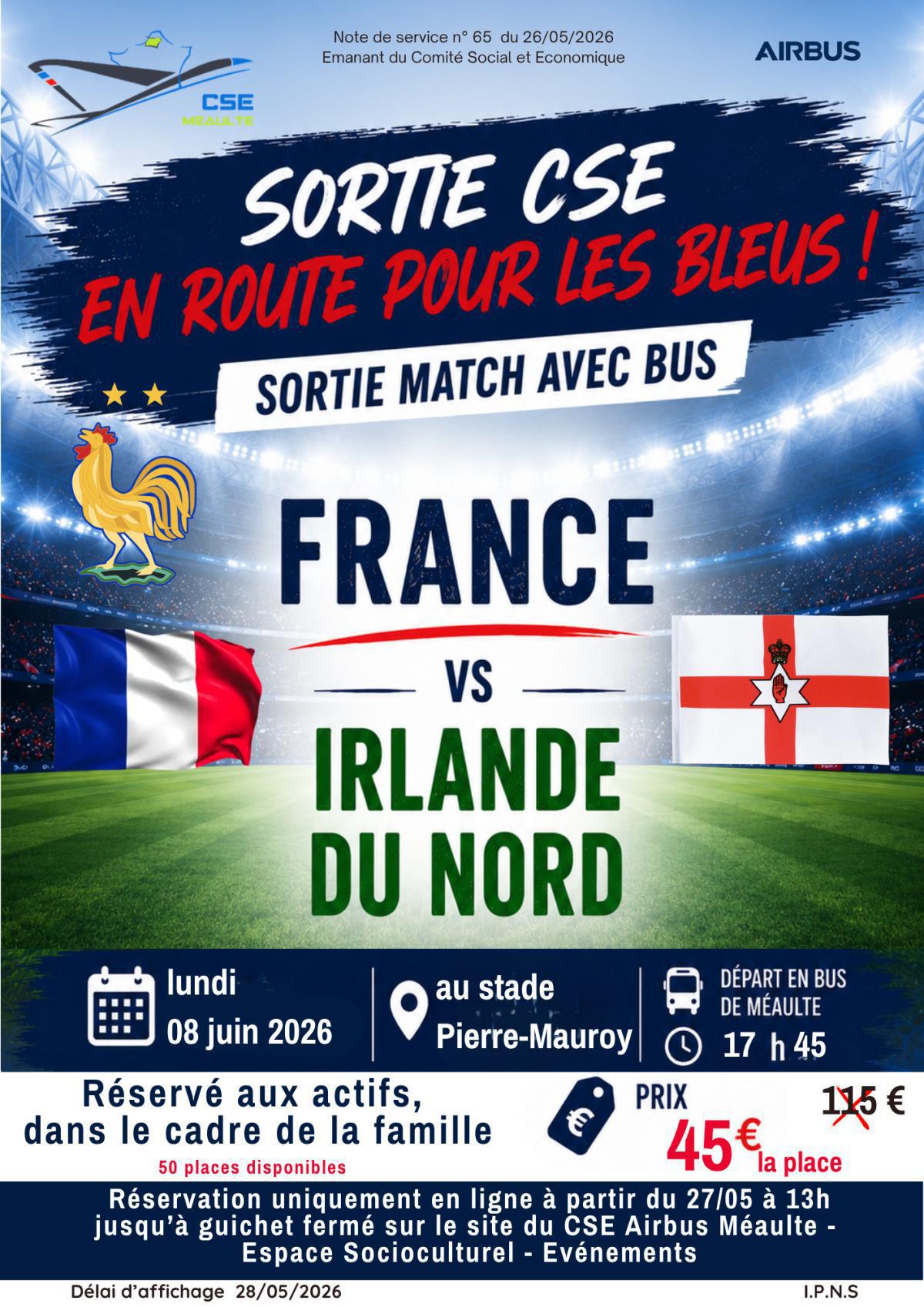 France - Irlande du Nord "Football"