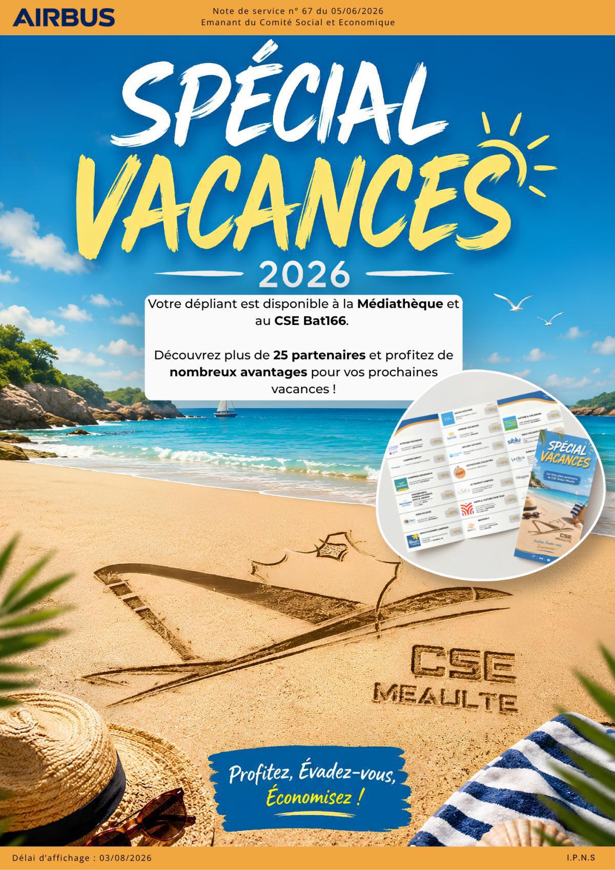 Communication "Spécial Vacances"