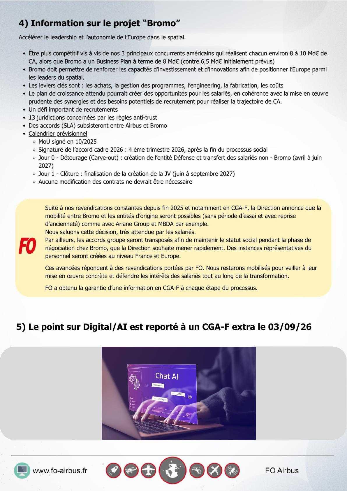 Compte rendu succinct du CGA-F du 9 juillet 2026