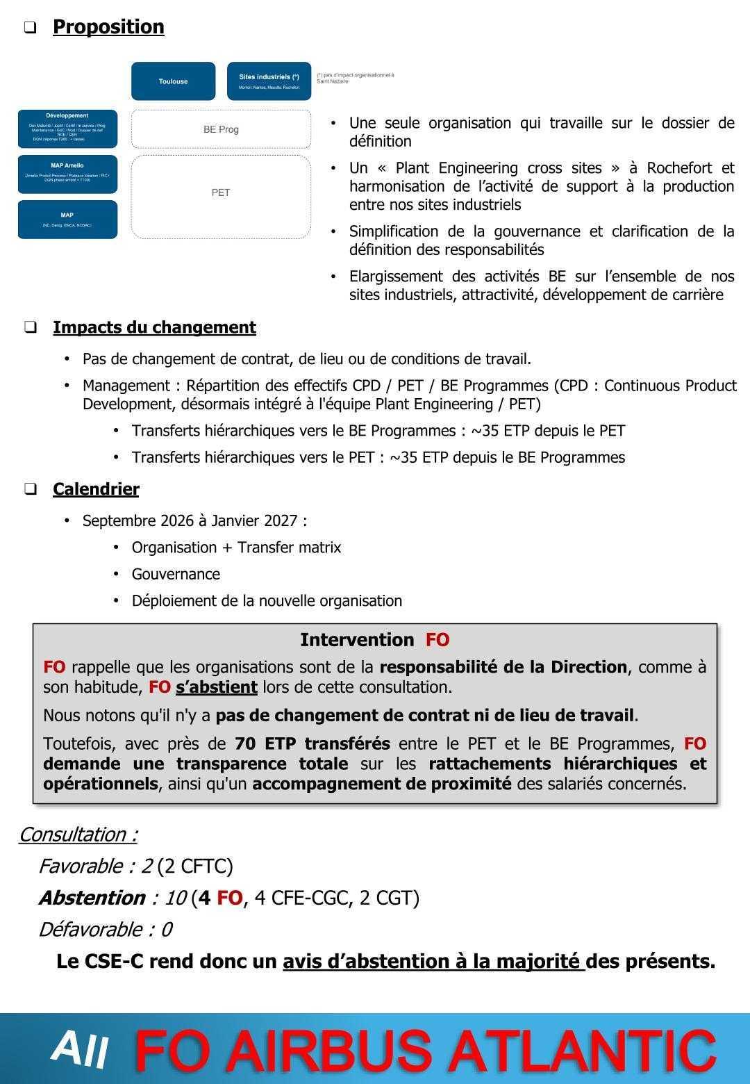 Compte rendu succinct du CSE-C du 25 juin 2026