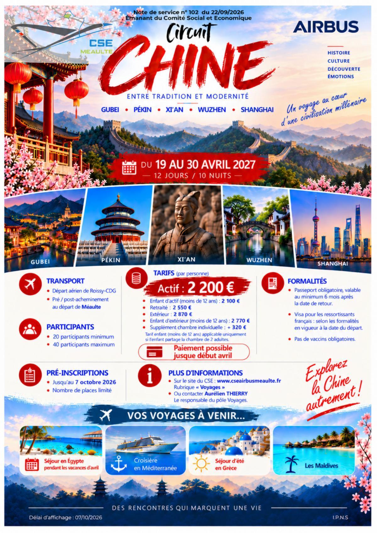 Voyages Circuit en chine
