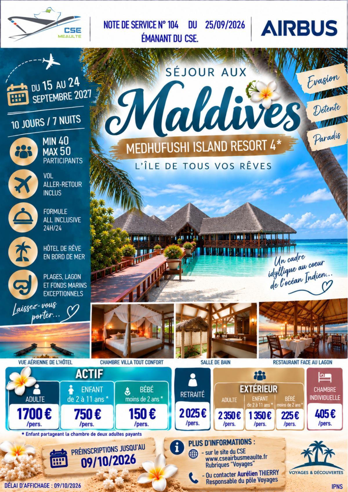 Séjours aux Maldives