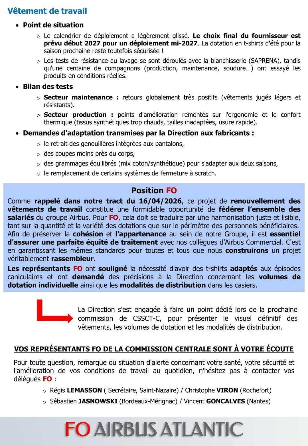 Compte rendu partiel du CSSCT-C du 22 septembre 2026