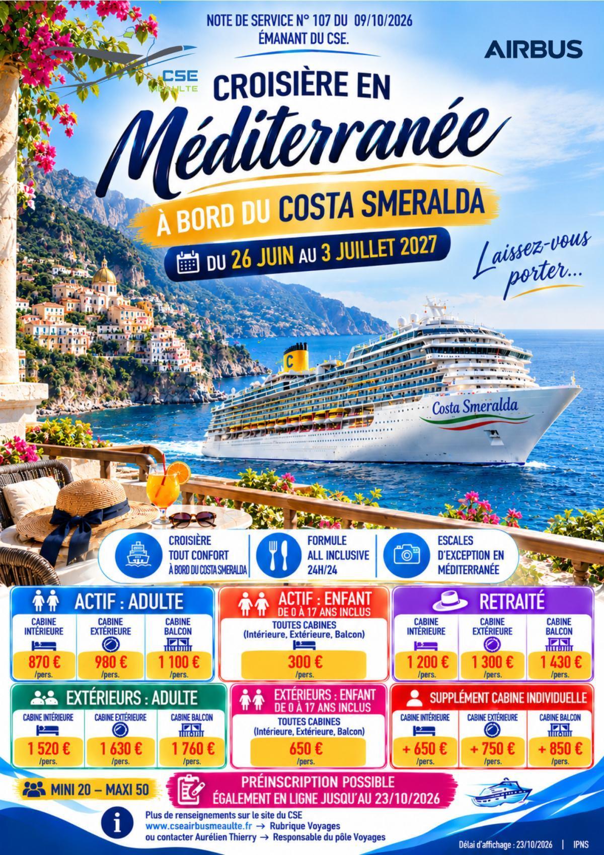 Croisière "Méditerranée" ⛴️