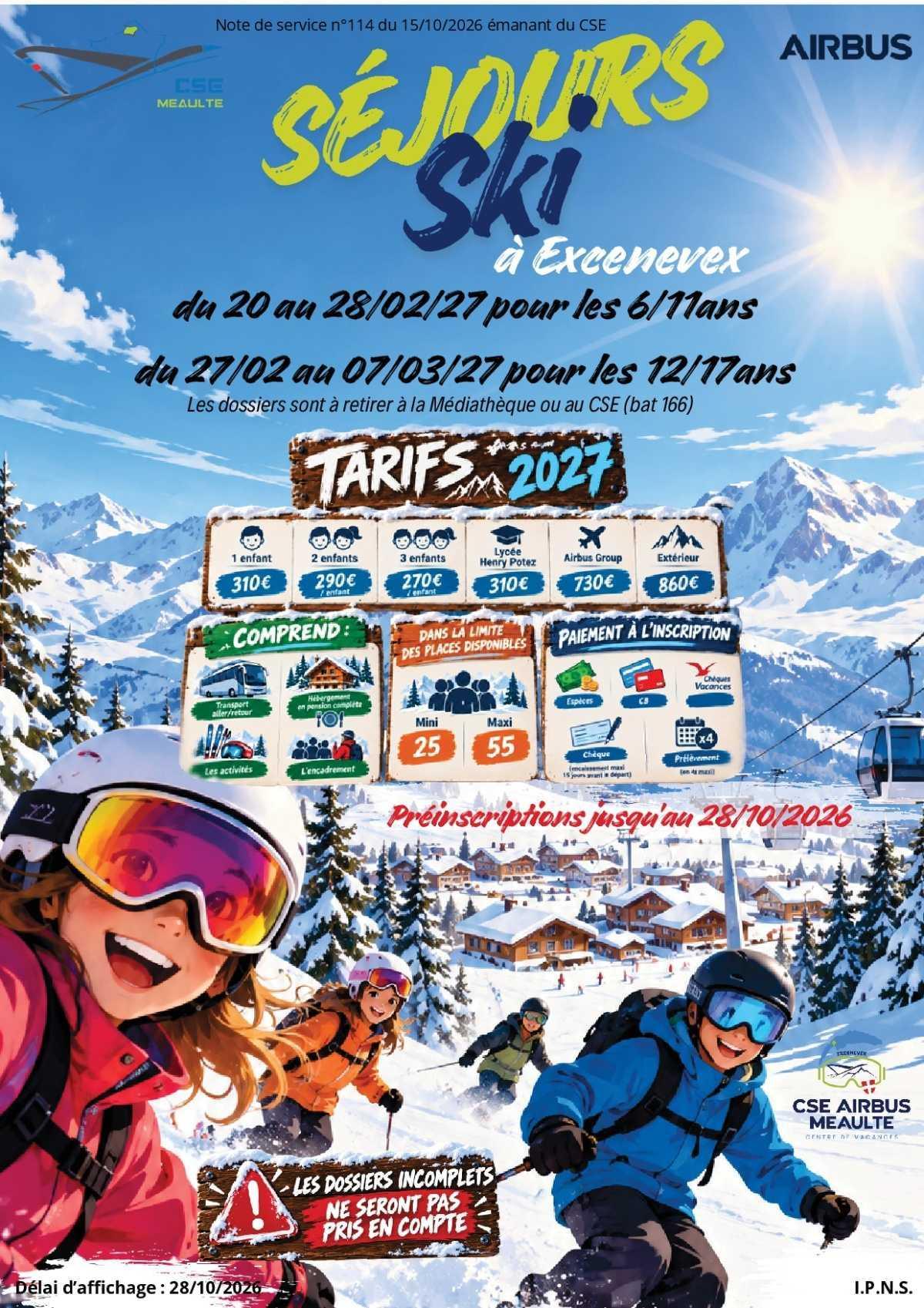 Séjours Ski "Excenevex"