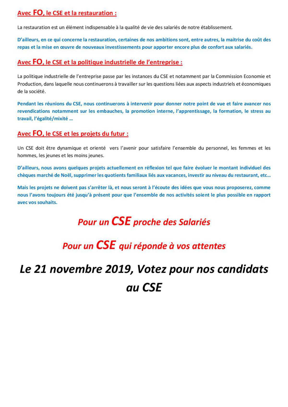 Elections du CSE du 21 Novembre, le vote qui vous engage
