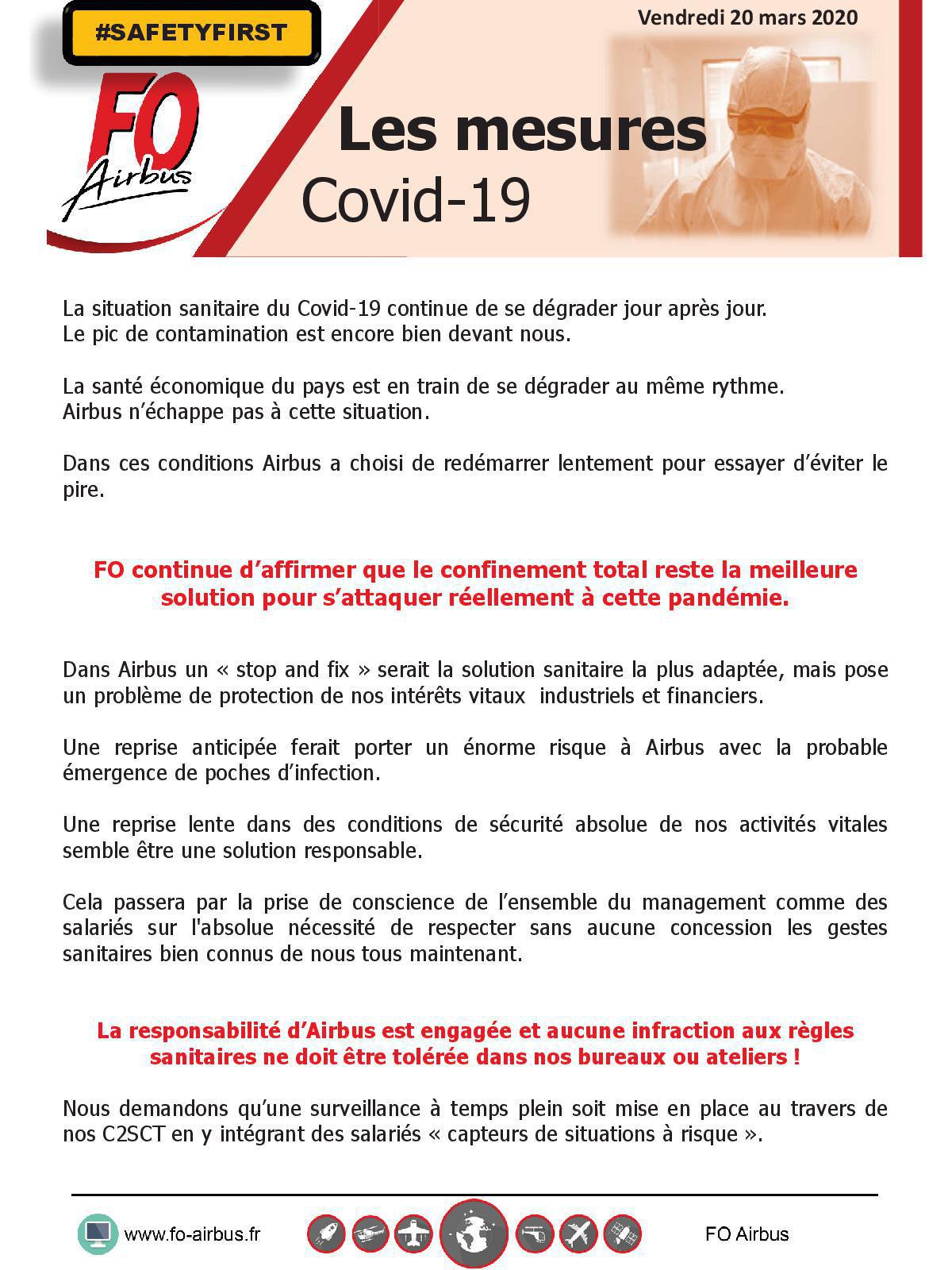 Covid-19 Les mesures