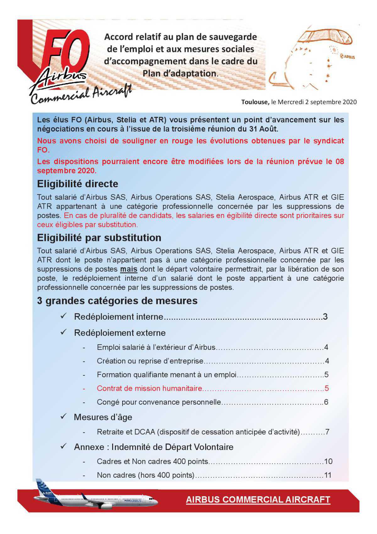 Accord Majoritaire - Réunion N°3- Détail des mesures