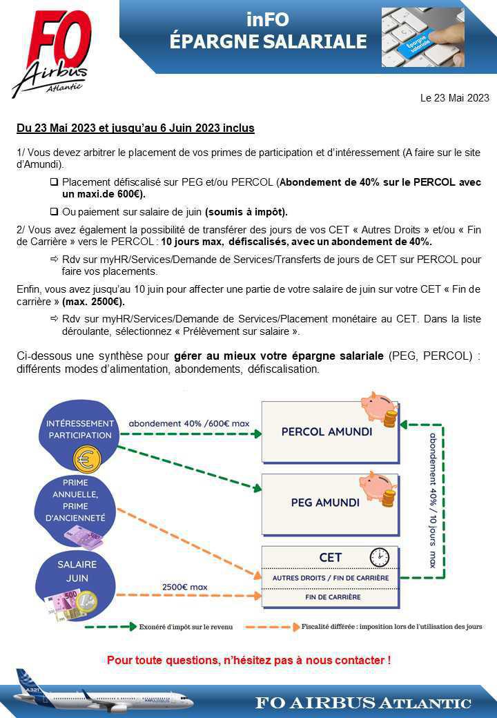 Info Epargne Salariale