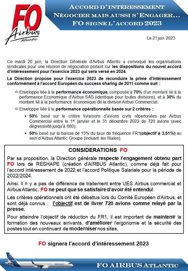 accord intéressement