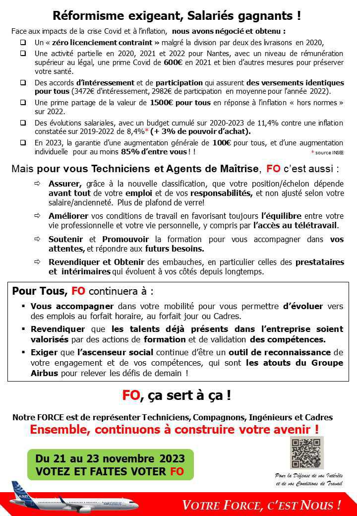 Tract Elections TECHNICIENS