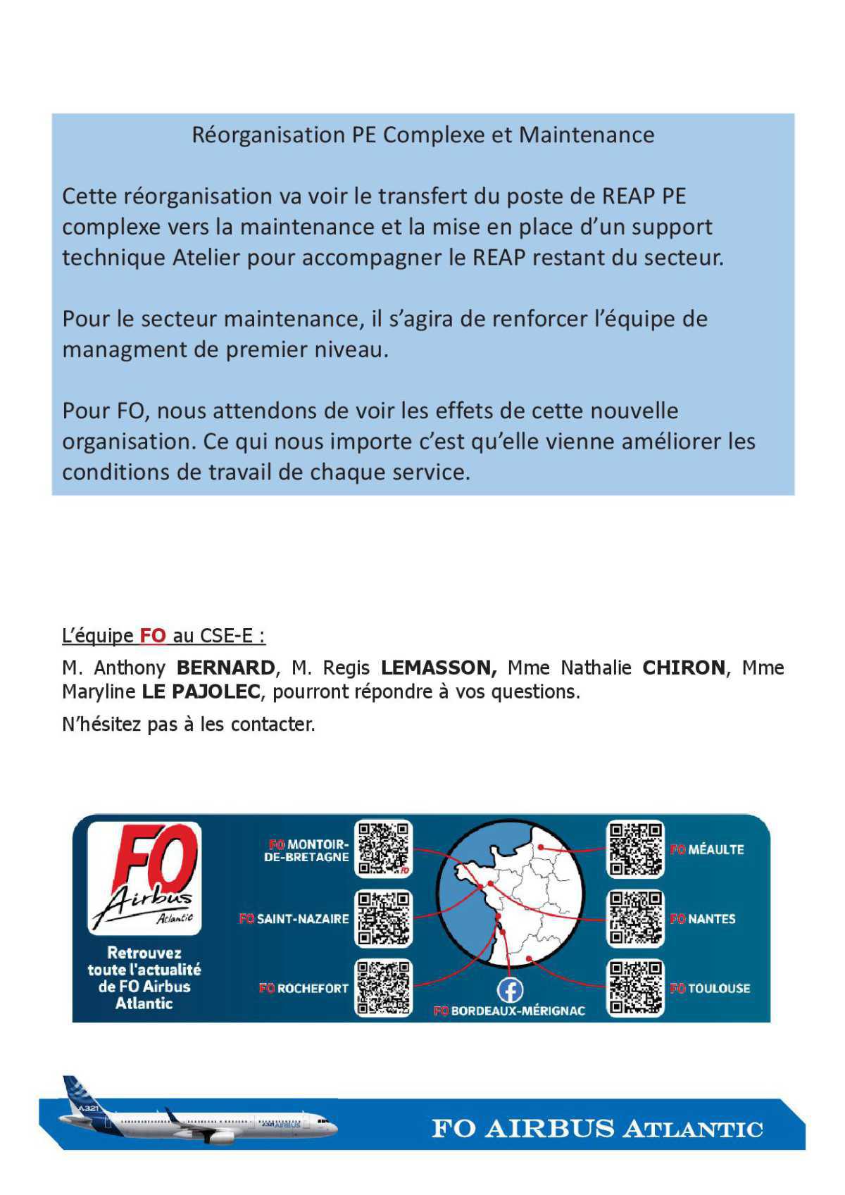 Compte rendu du CSE du 27/09