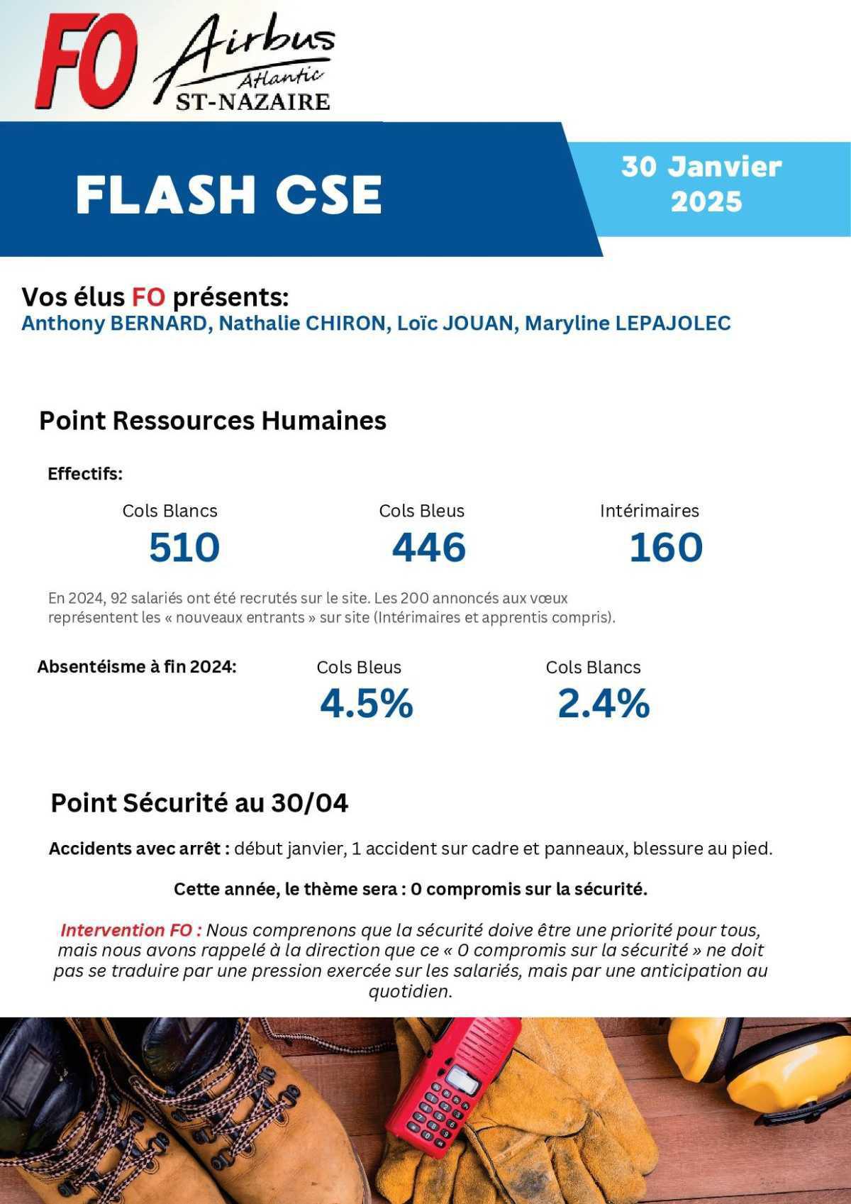 FLASH CSE de Janvier