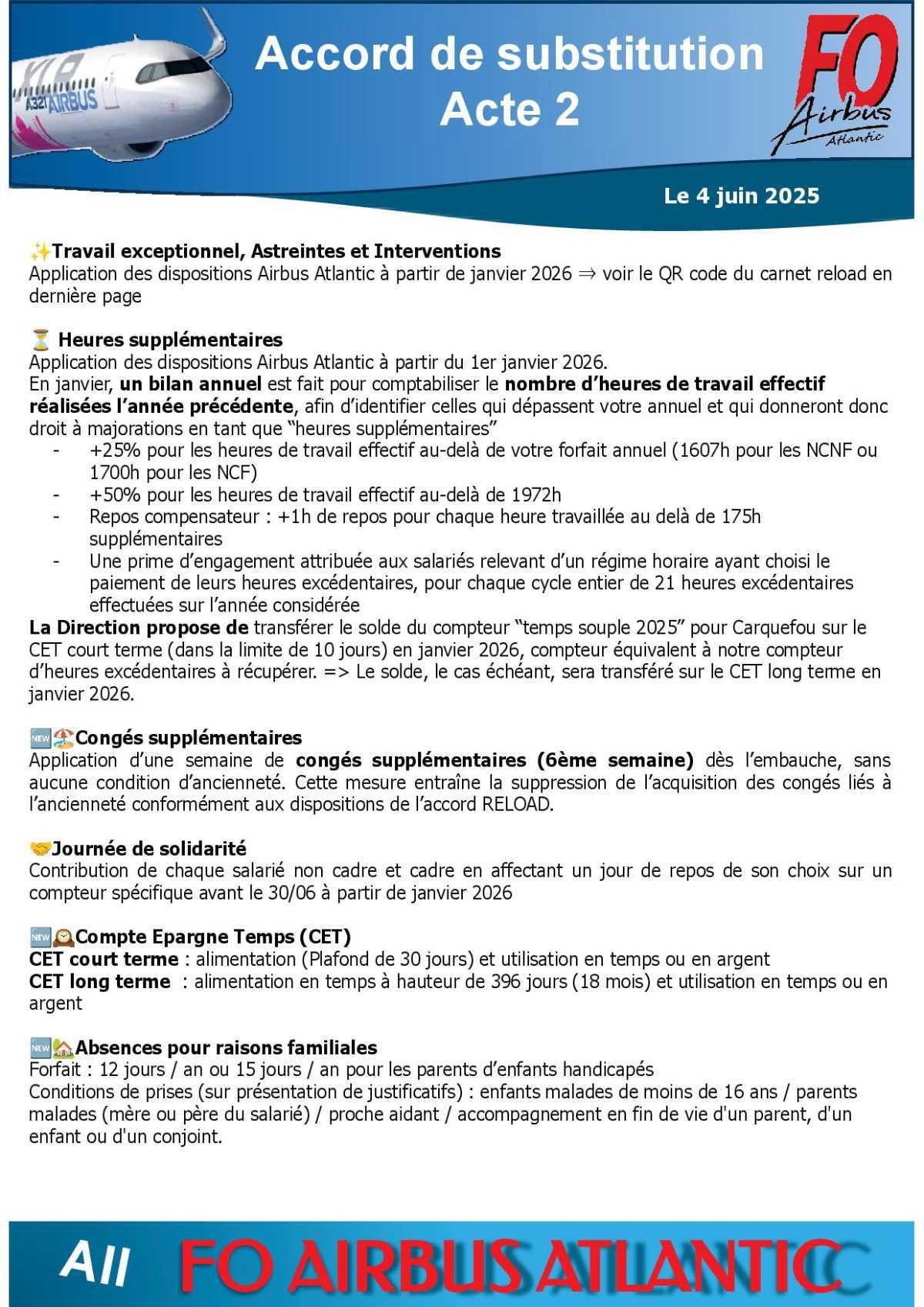 Accord de substitution Pour les salariés de DAHER