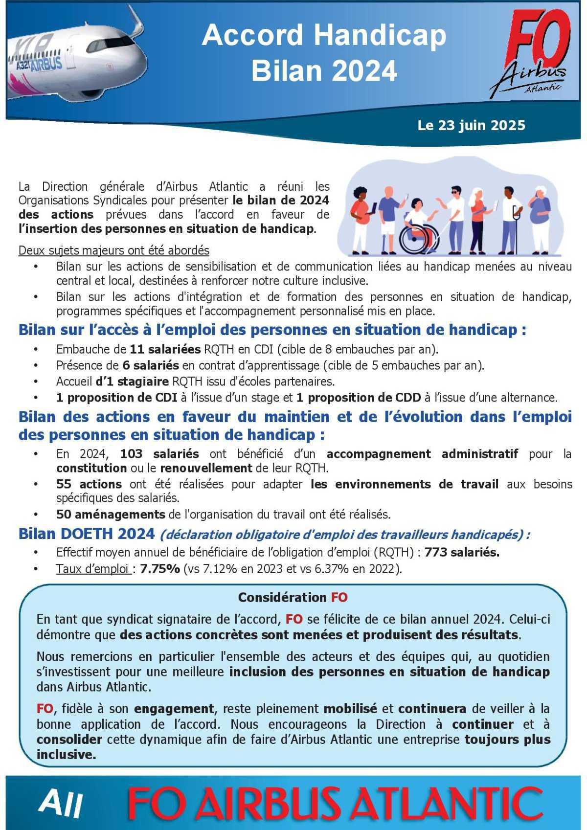 Accord handicap - bilan 2024