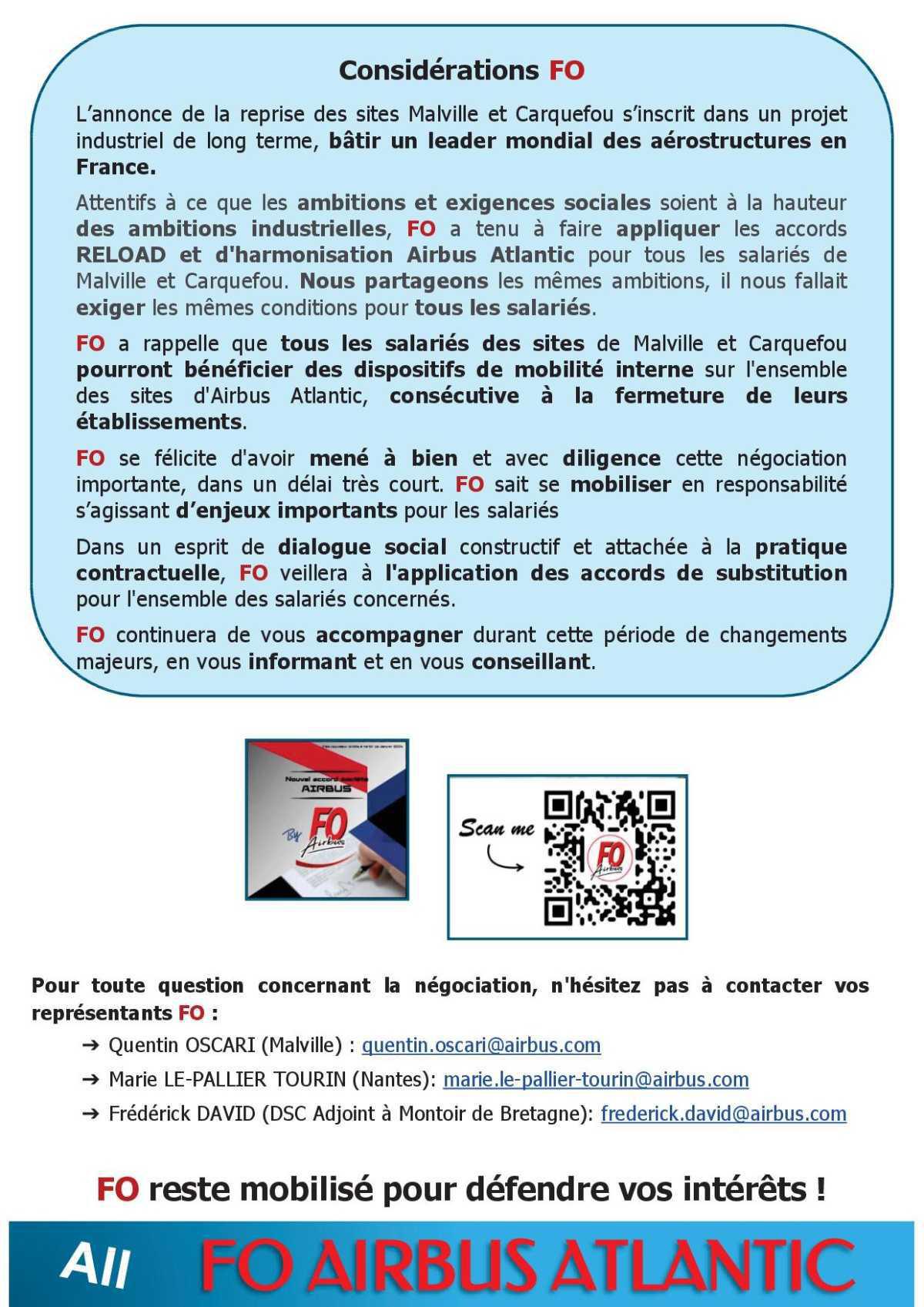 Accord de substitution MACA, FO Signe !