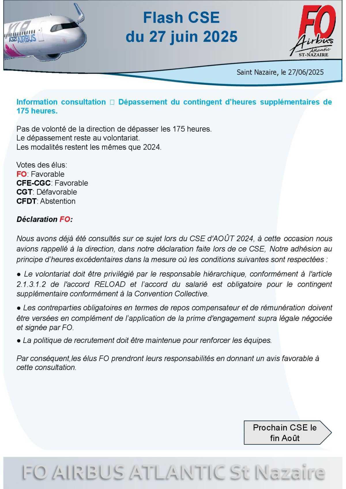 Flash CSE Juin