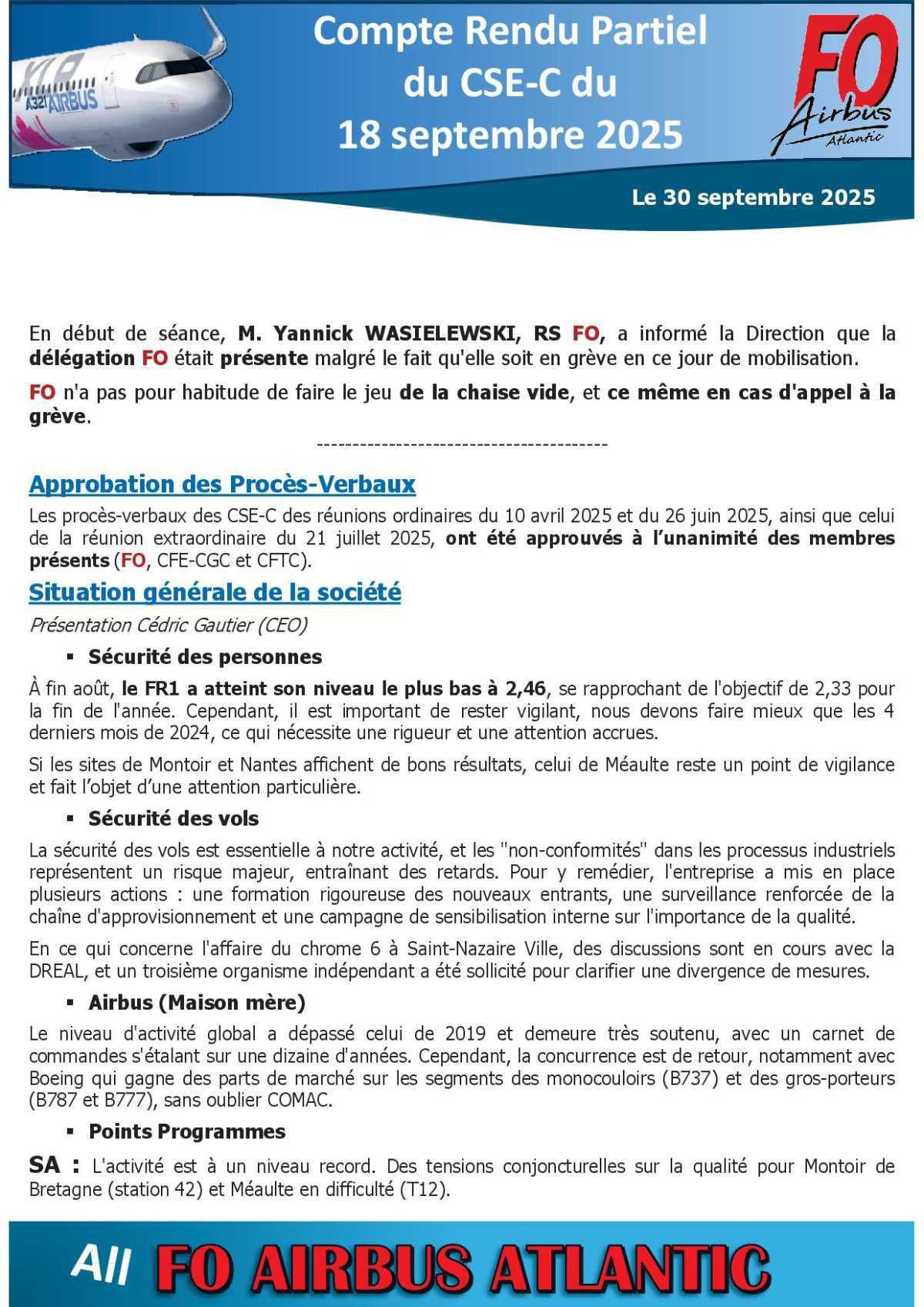 Compte Rendu - CSE central