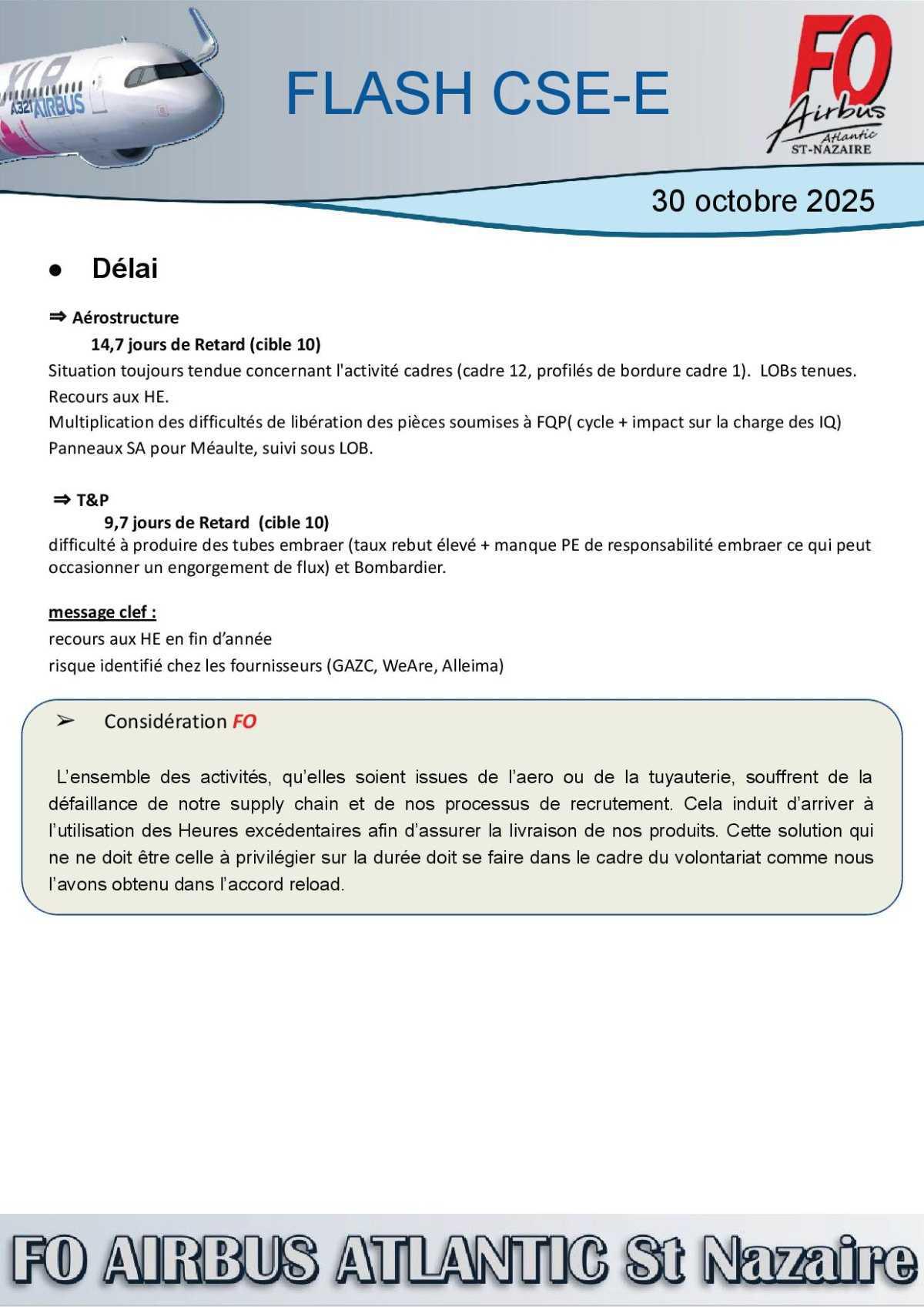 🗓️ Retour sur la réunion CSE-E du 30 octobre
